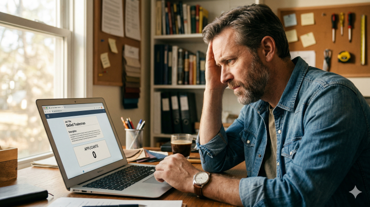 Stellenanzeige online &ndash; null Bewerbungen. Woran liegt das wirklich?